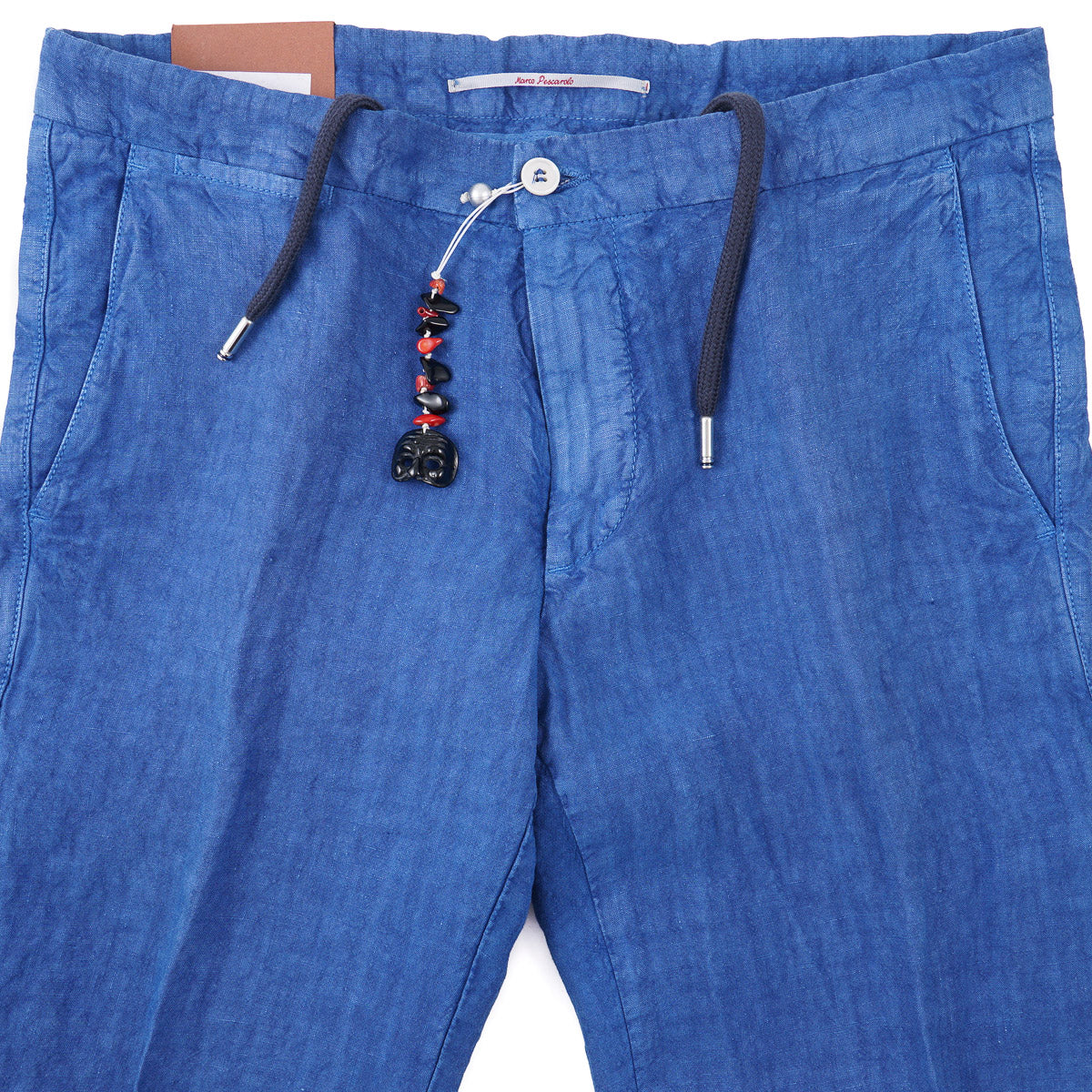Marco Pescarolo Drawstring Waist Linen Pants