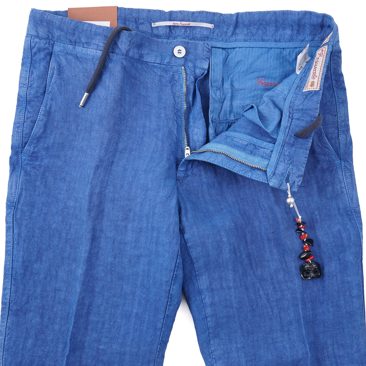Marco Pescarolo Drawstring Waist Linen Pants