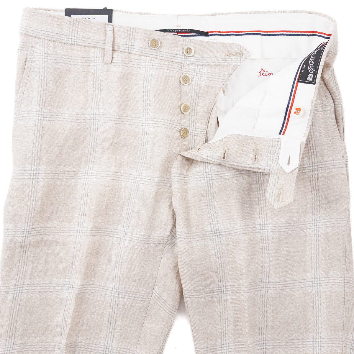 Marco Pescarolo Slim-Fit Linen Pants