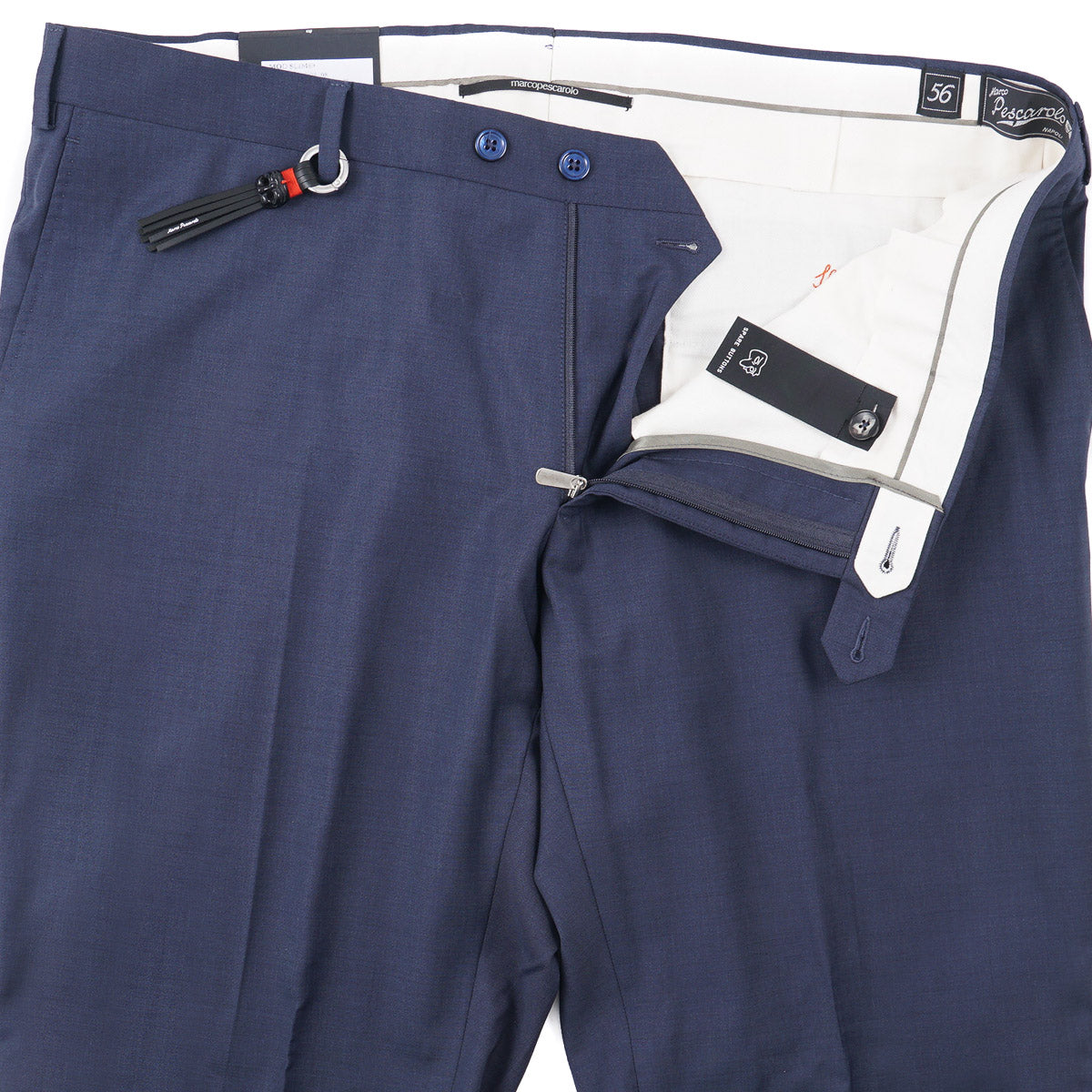 Marco Pescarolo Slim Wool Dress Pants