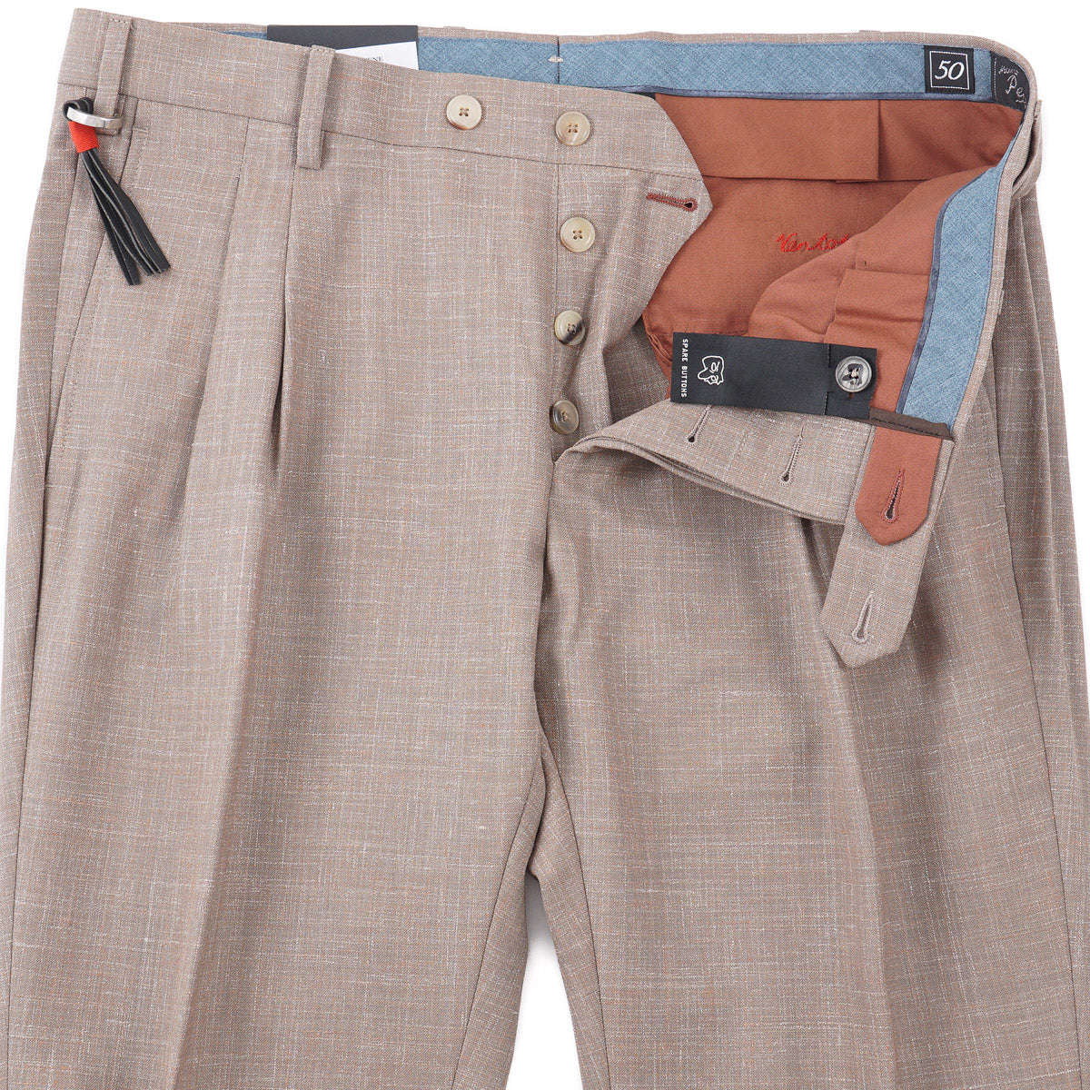 Marco Pescarolo Wool-Linen Dress Pants