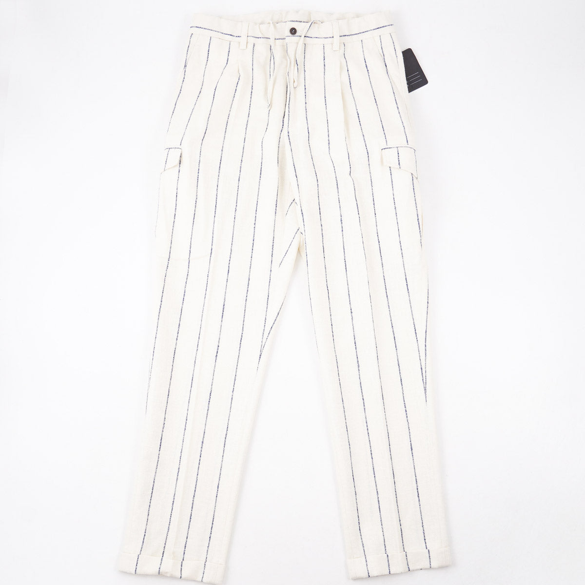 Sartorio Wool-Silk-Linen Drawstring Pants - Top Shelf Apparel