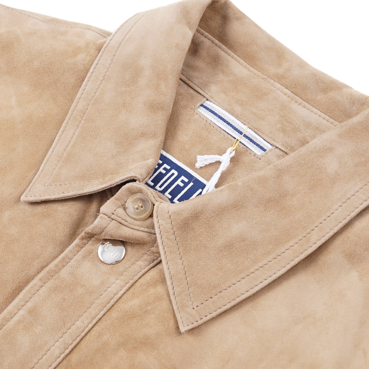 Fedeli Nappa Suede Shirt-Jacket - Top Shelf Apparel