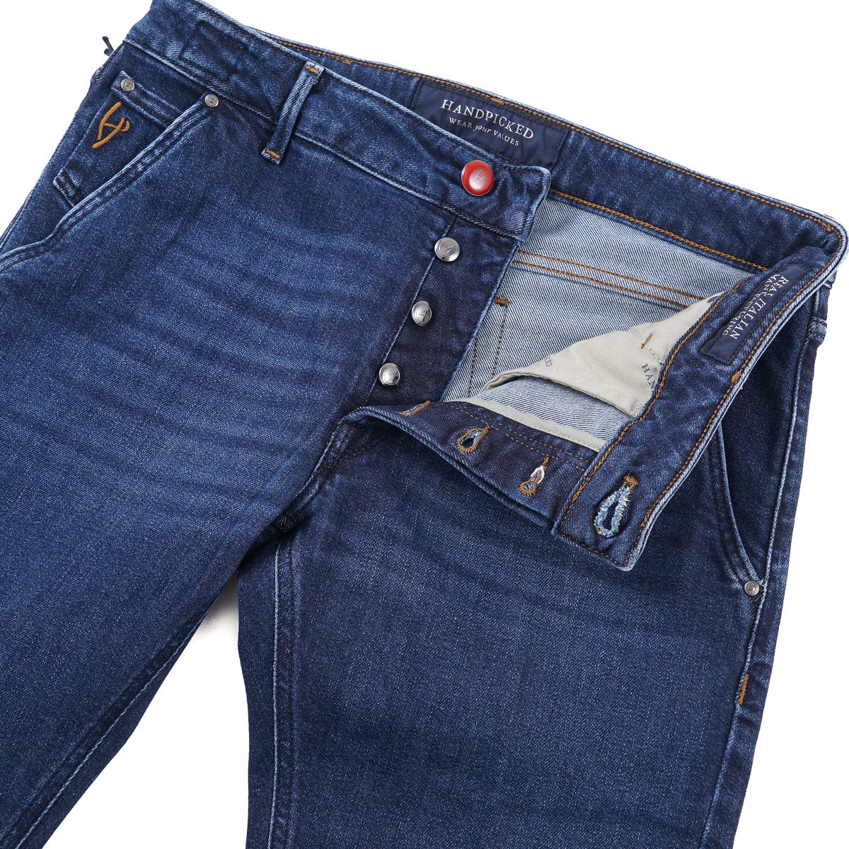 Handpicked 'Parma' Tapered-Fit Denim Jeans - Top Shelf Apparel