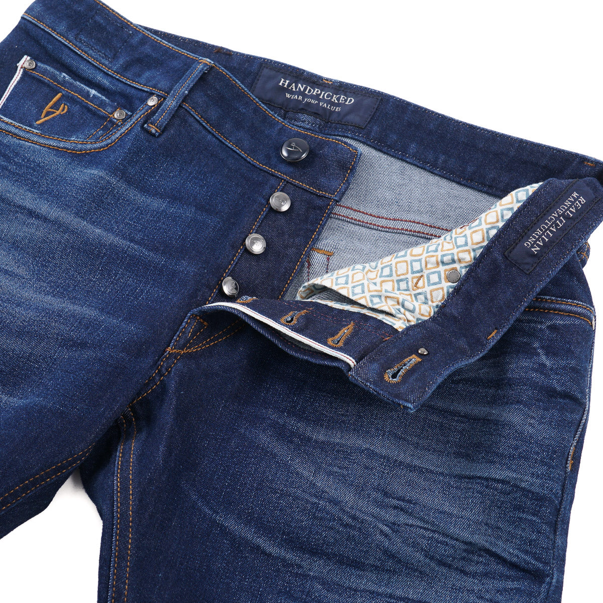 Handpicked 'Orvieto' Slim-Fit Selvedge Denim Jeans - Top Shelf Apparel