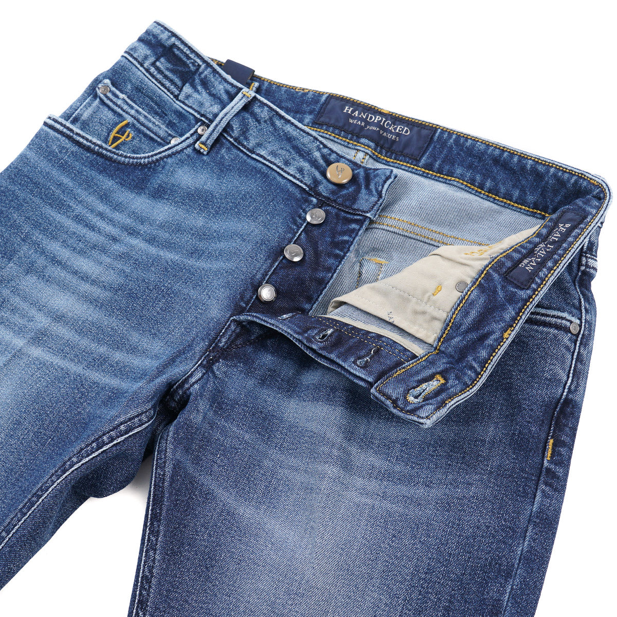 Handpicked 'Orvieto' Slim-Fit Soft Denim Jeans - Top Shelf Apparel