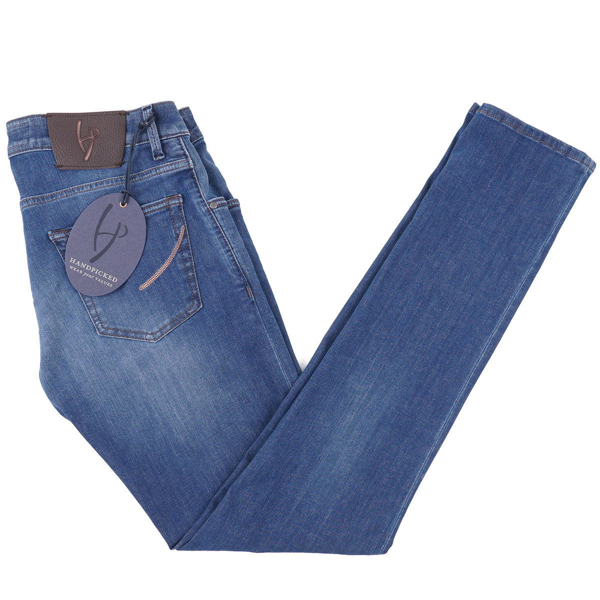 Handpicked 'Orvieto' Slim-Fit Distressed Denim Jeans - Top Shelf Apparel