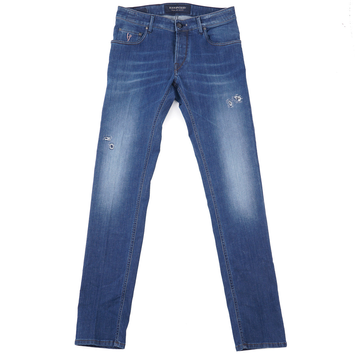 Handpicked 'Orvieto' Slim-Fit Distressed Denim Jeans - Top Shelf Apparel