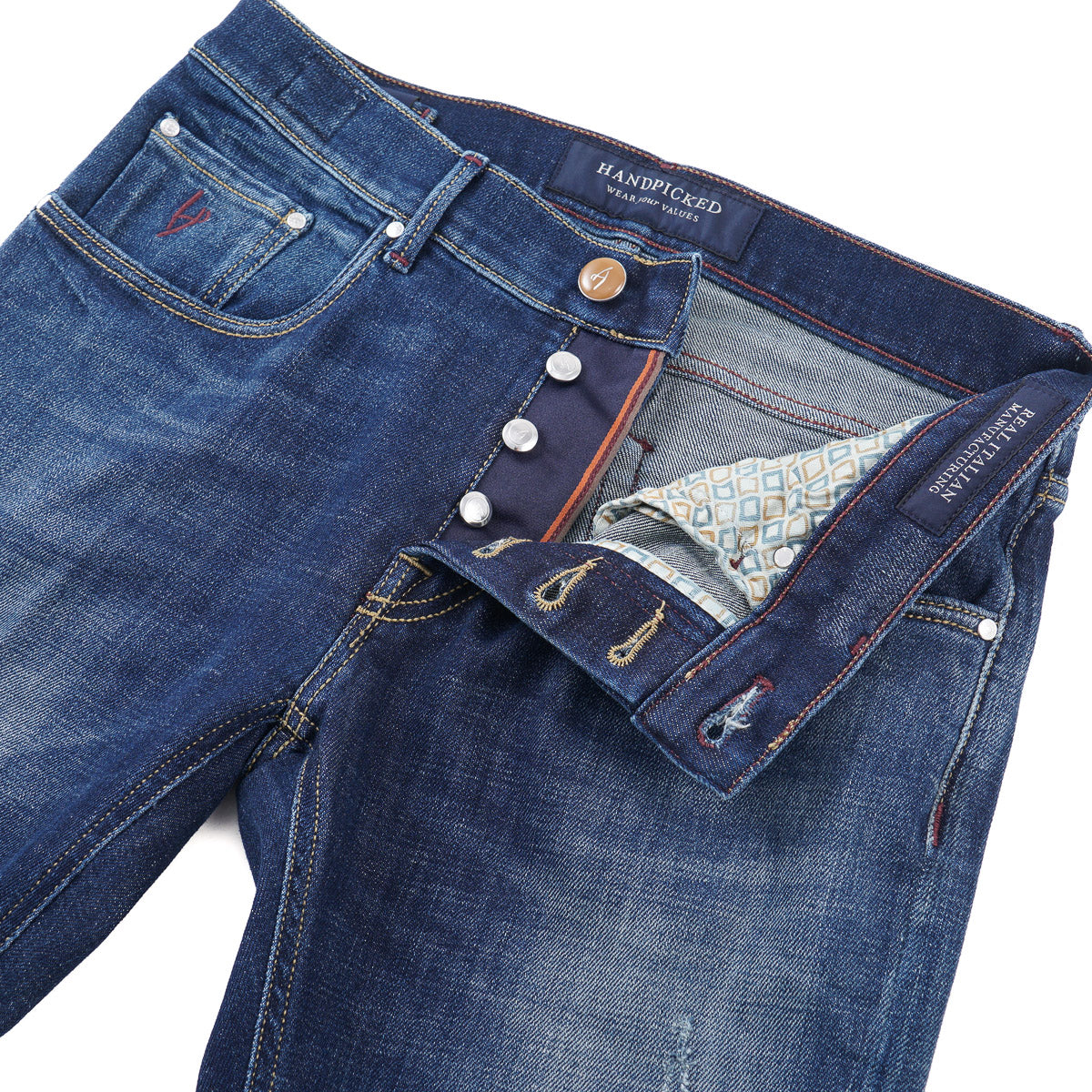 Handpicked 'Milano' Super-Slim Fit Denim Jeans - Top Shelf Apparel