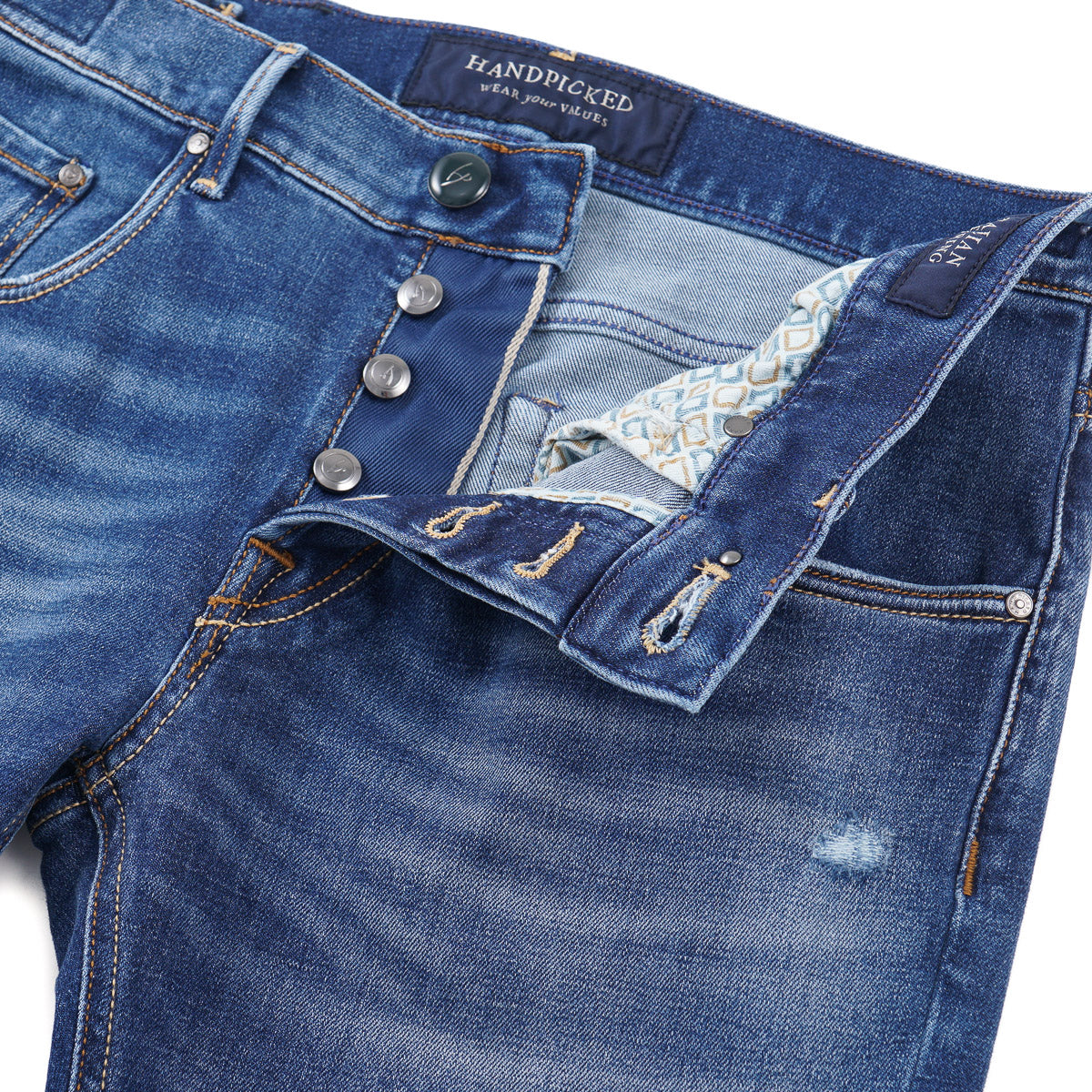 Handpicked 'Milano' Super-Slim Fit Denim Jeans - Top Shelf Apparel