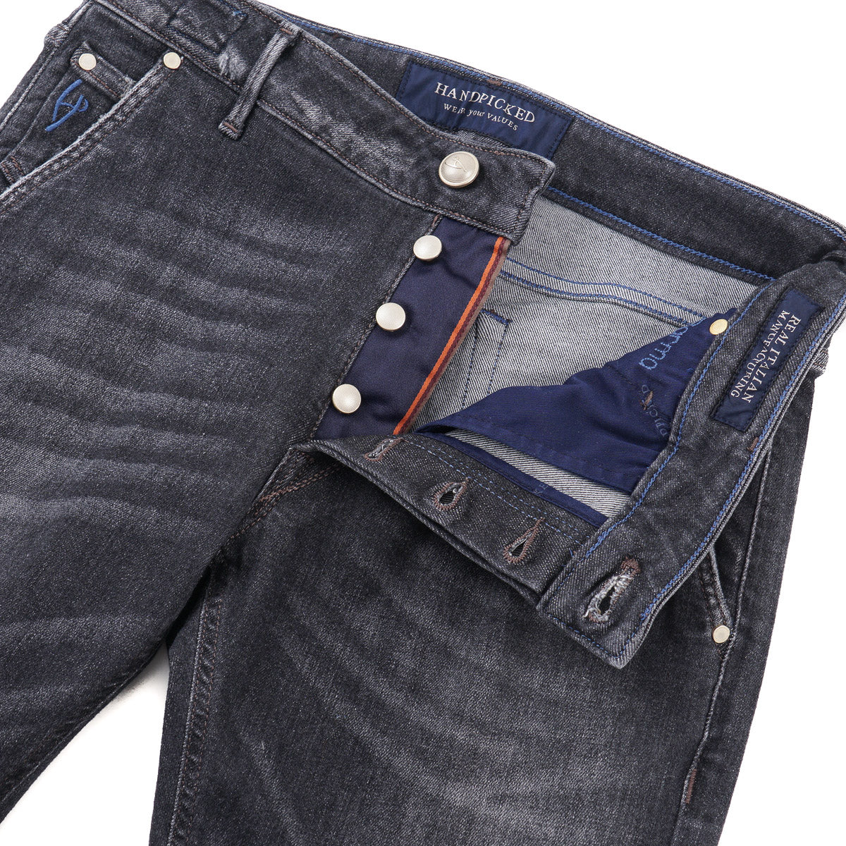 Handpicked 'Parma' Tapered-Fit Denim Jeans - Top Shelf Apparel