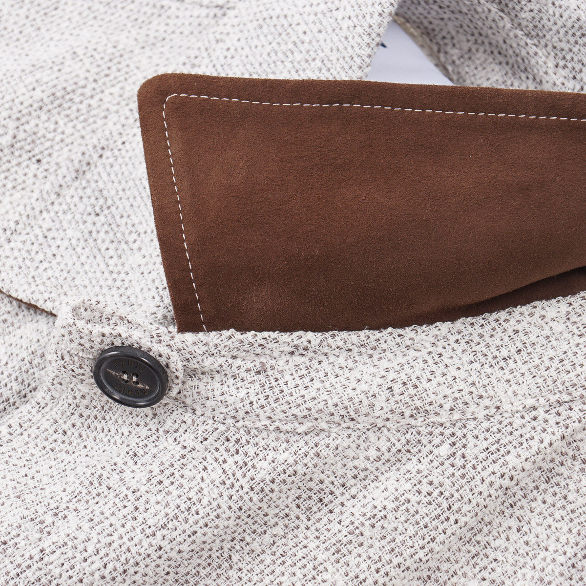 Manto Linen-Wool-Silk Short Field Jacket