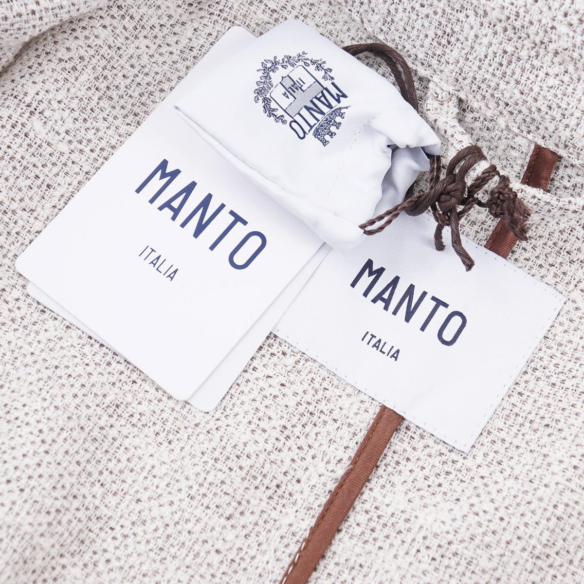 Manto Linen-Wool-Silk Short Field Jacket