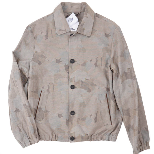 Manto Floral Print Cotton-Linen Jacket