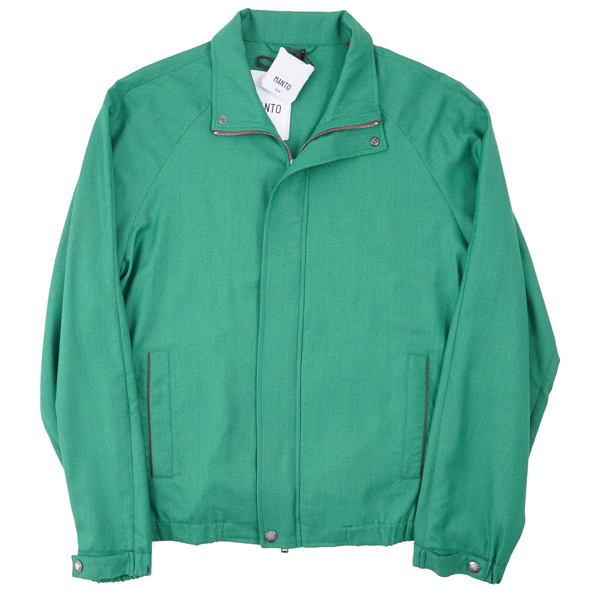 Manto Lightweight Wool-Silk Bomber Jacket