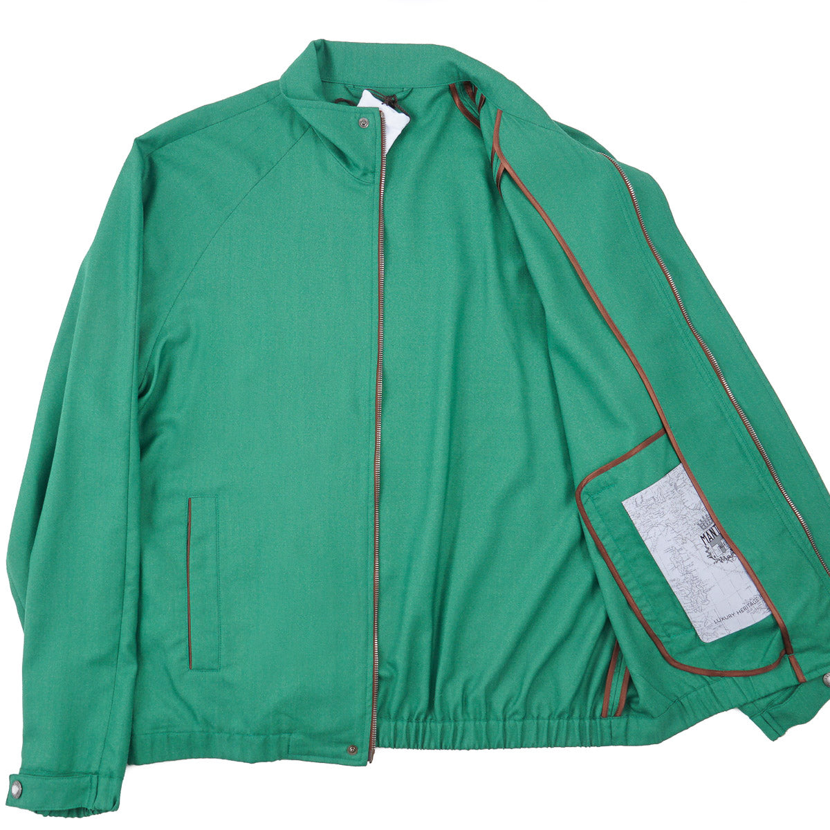 Manto Lightweight Wool-Silk Bomber Jacket