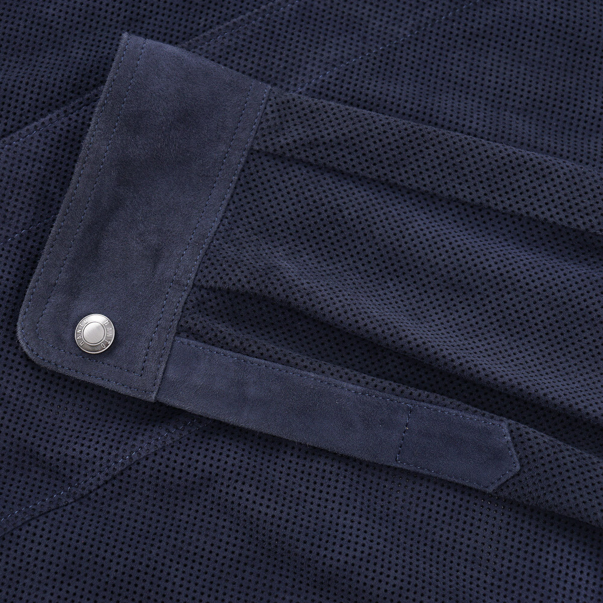 Manto Lightweight Perforated Suede Overshirt