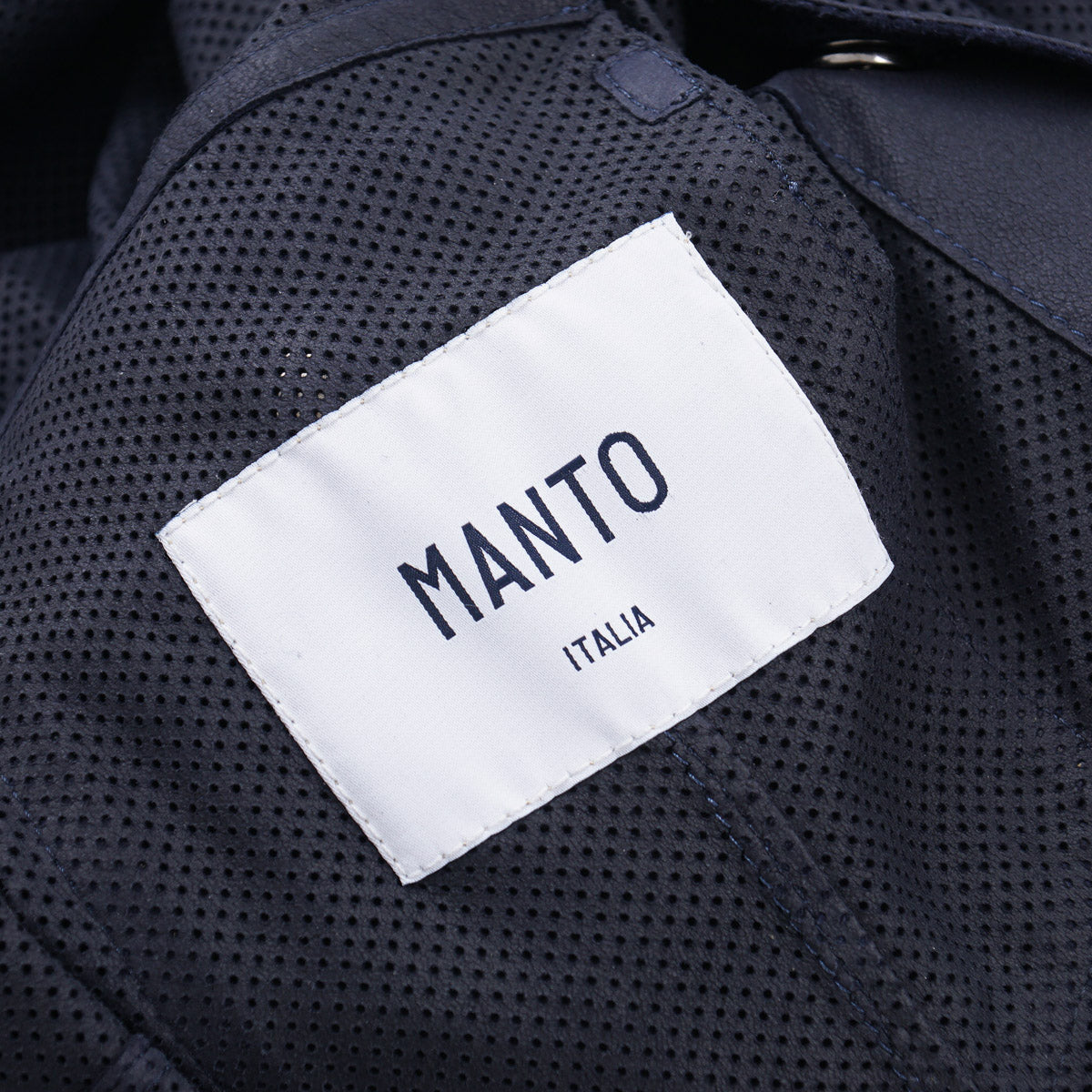 Manto Lightweight Perforated Suede Overshirt