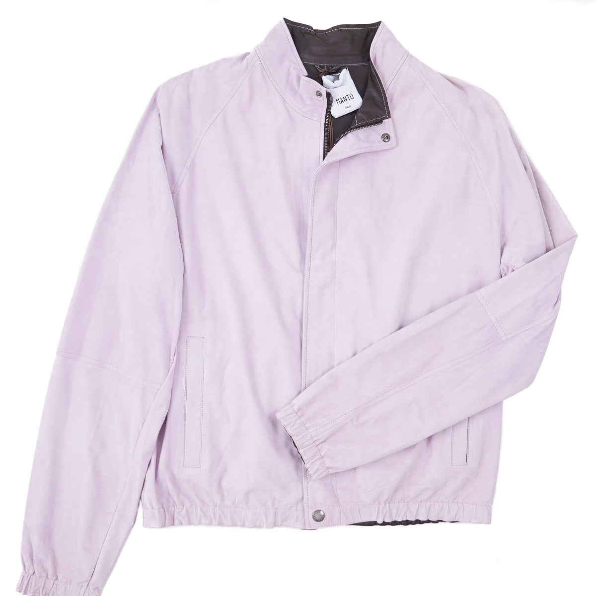 Manto Nappa Suede Bomber Jacket