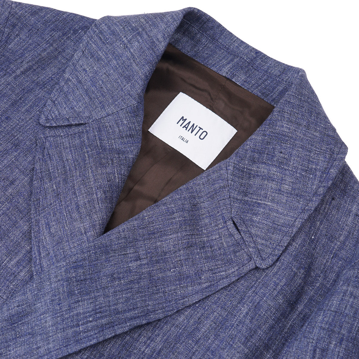 Manto Woven Linen Pea Coat