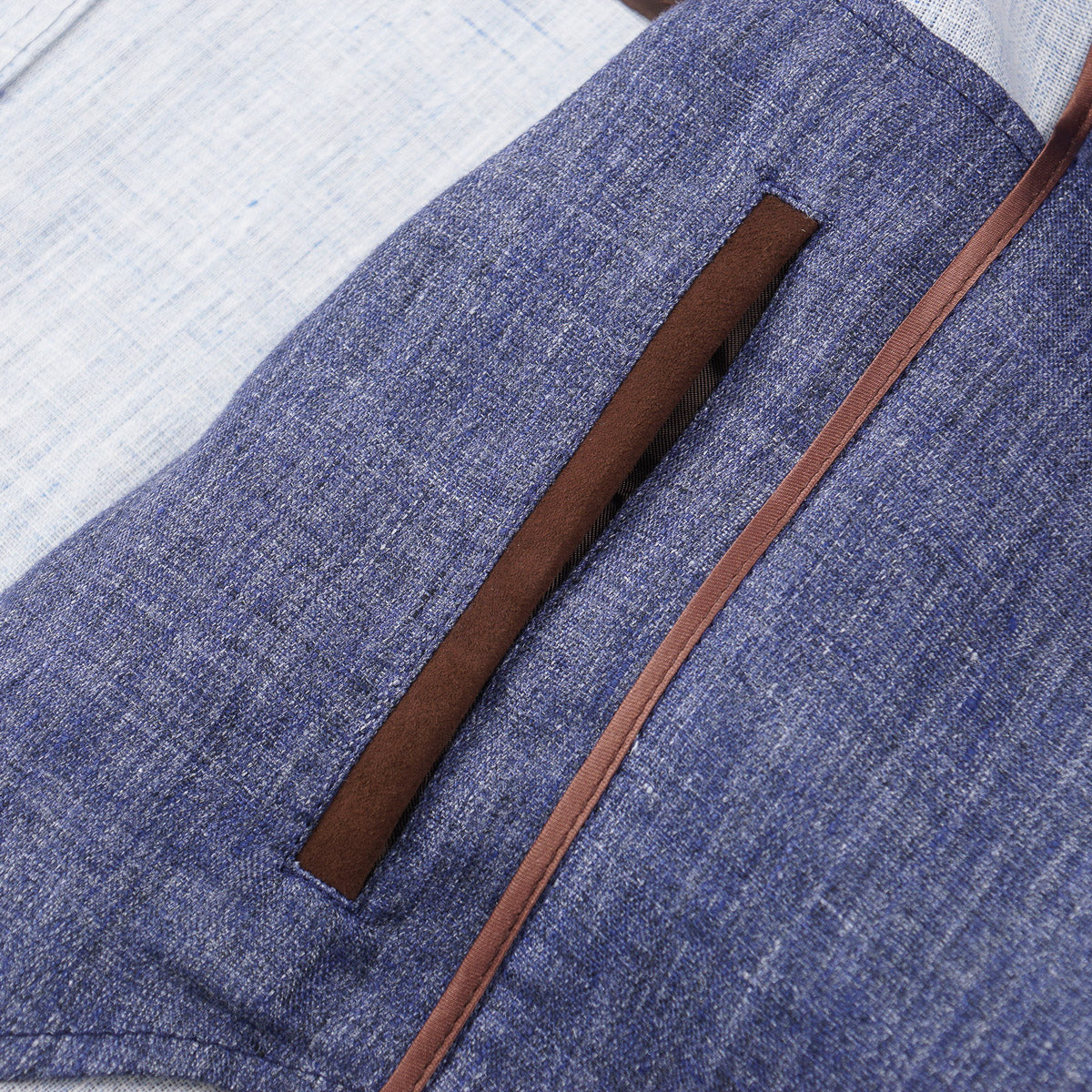 Manto Woven Linen Pea Coat