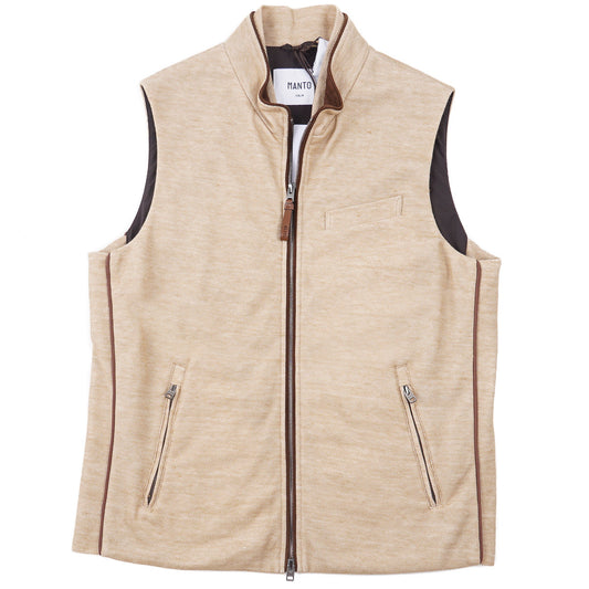Manto Pique Cotton-Linen Vest