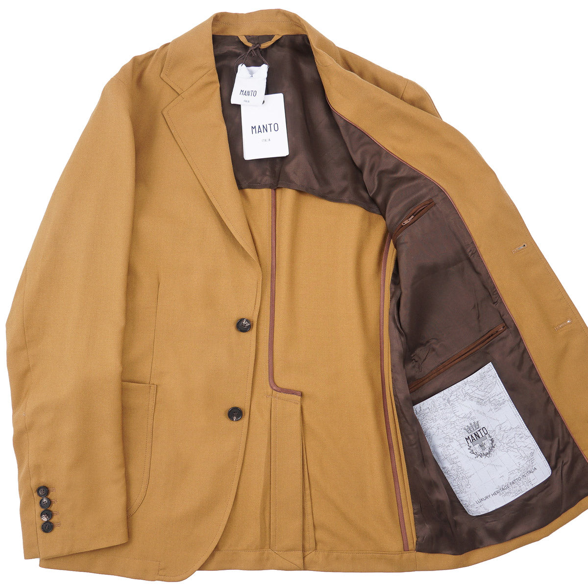 Manto Light Wool-Silk Blazer Jacket