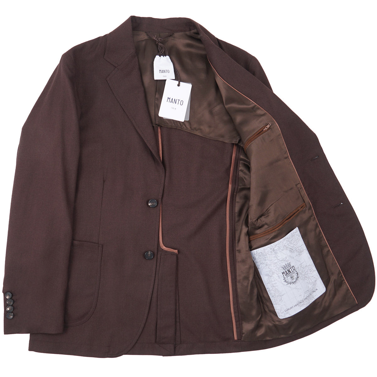 Manto Light Wool-Silk Blazer Jacket