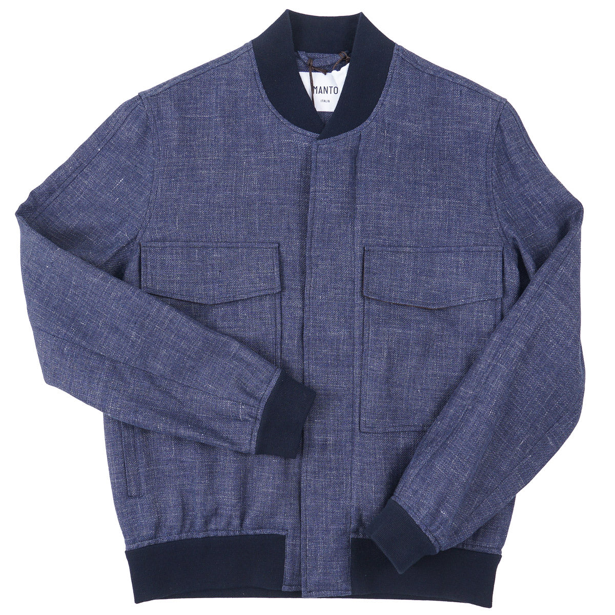 Manto Linen-Wool Bomber Jacket