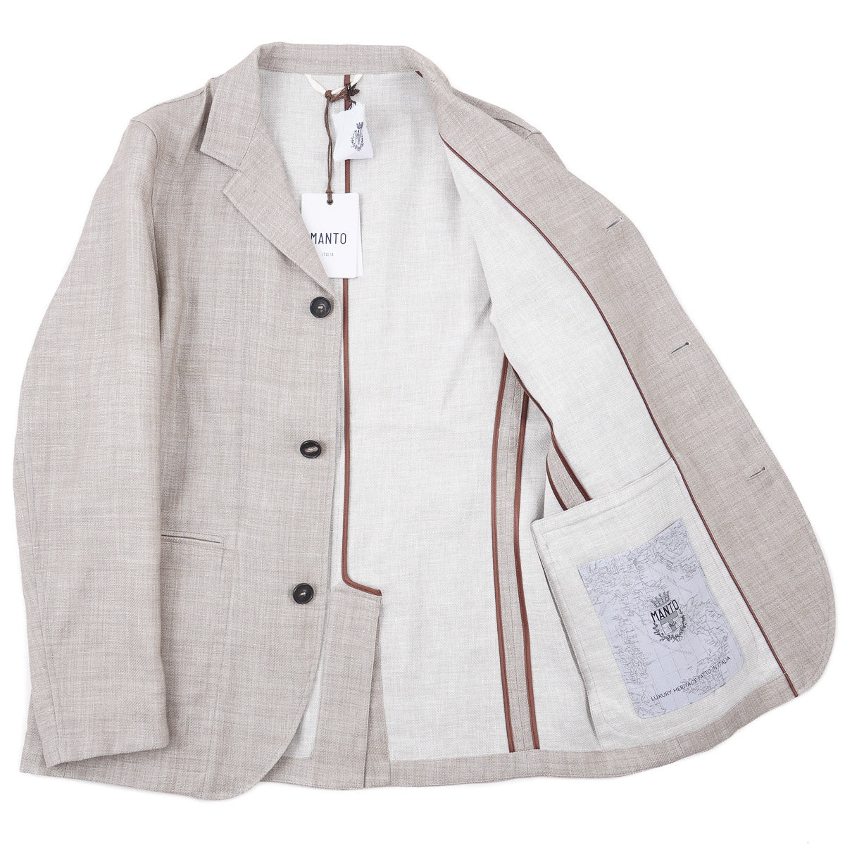 Manto Lightweight Linen-Wool Blazer