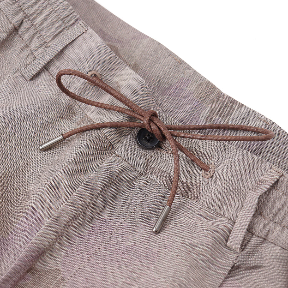 Manto Drawstring Cotton-Linen Pants