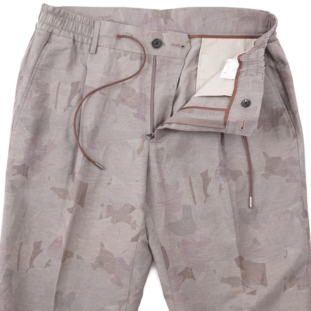 Manto Drawstring Cotton-Linen Pants
