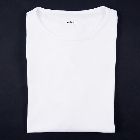 Kiton Long Draped Fit Cotton T-Shirt - Top Shelf Apparel