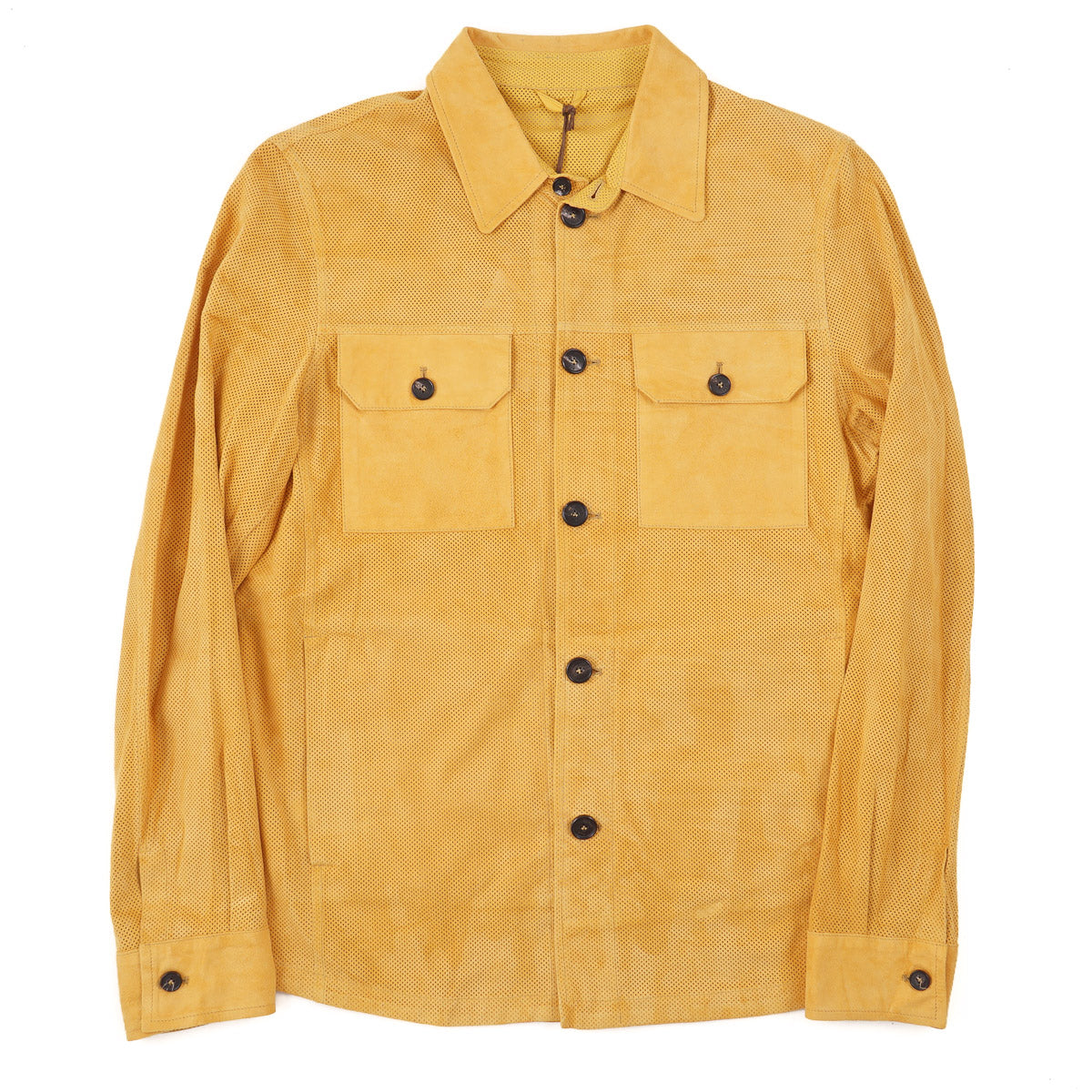 Manto Lightweight Perforated Suede Jacket