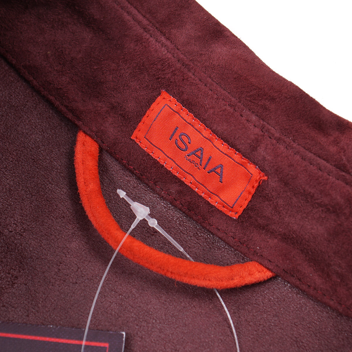 Isaia Lamb Suede Leather Overshirt Jacket