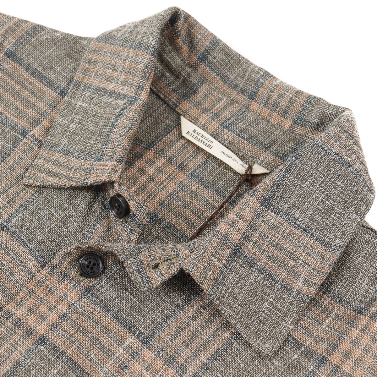 Maurizio Baldassari Wool-Silk-Linen Overshirt