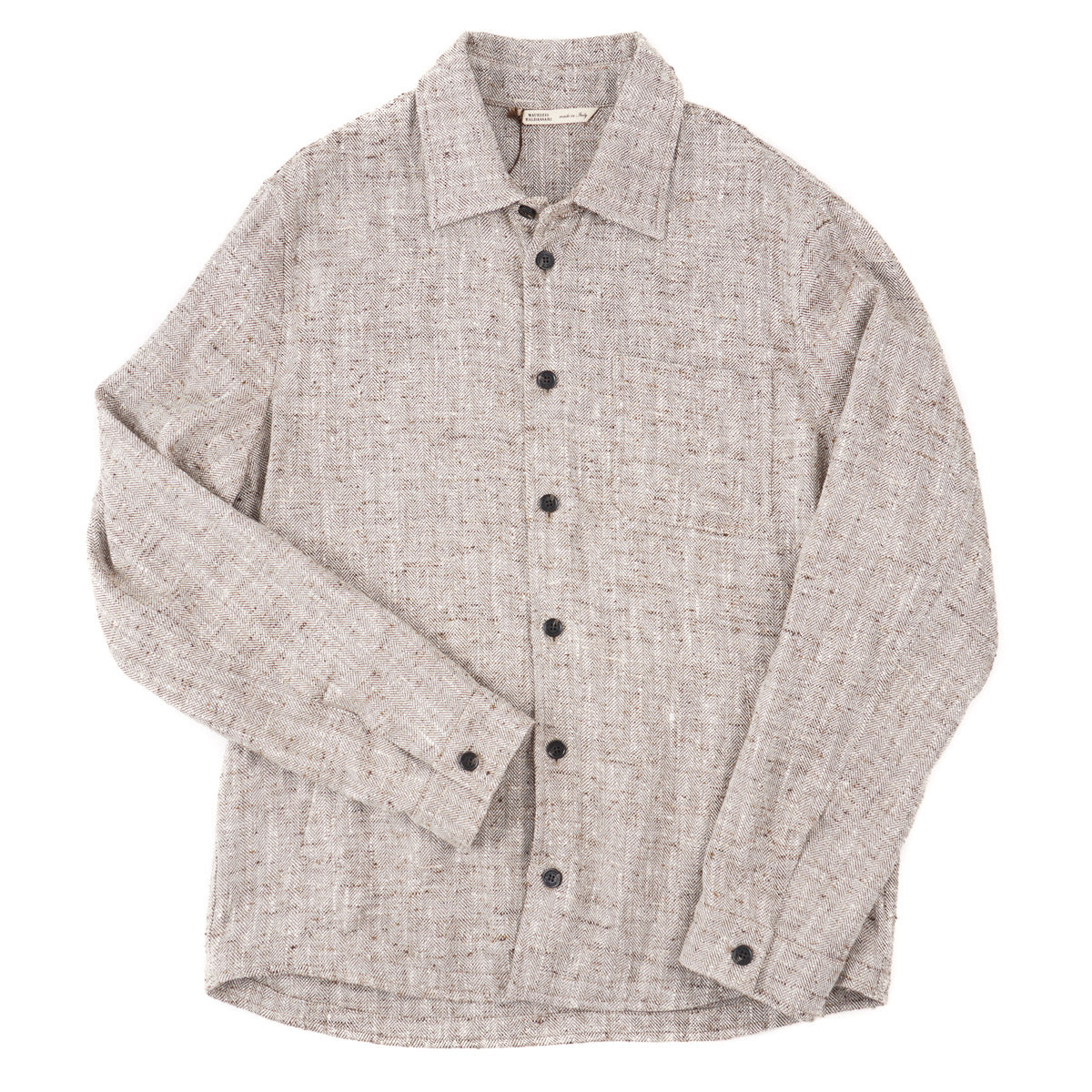 Maurizio Baldassari Silk-Linen Overshirt - Top Shelf Apparel