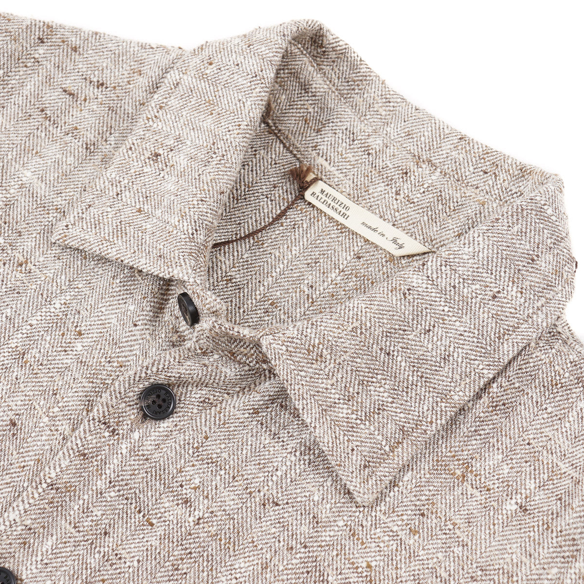 Maurizio Baldassari Silk-Linen Overshirt - Top Shelf Apparel