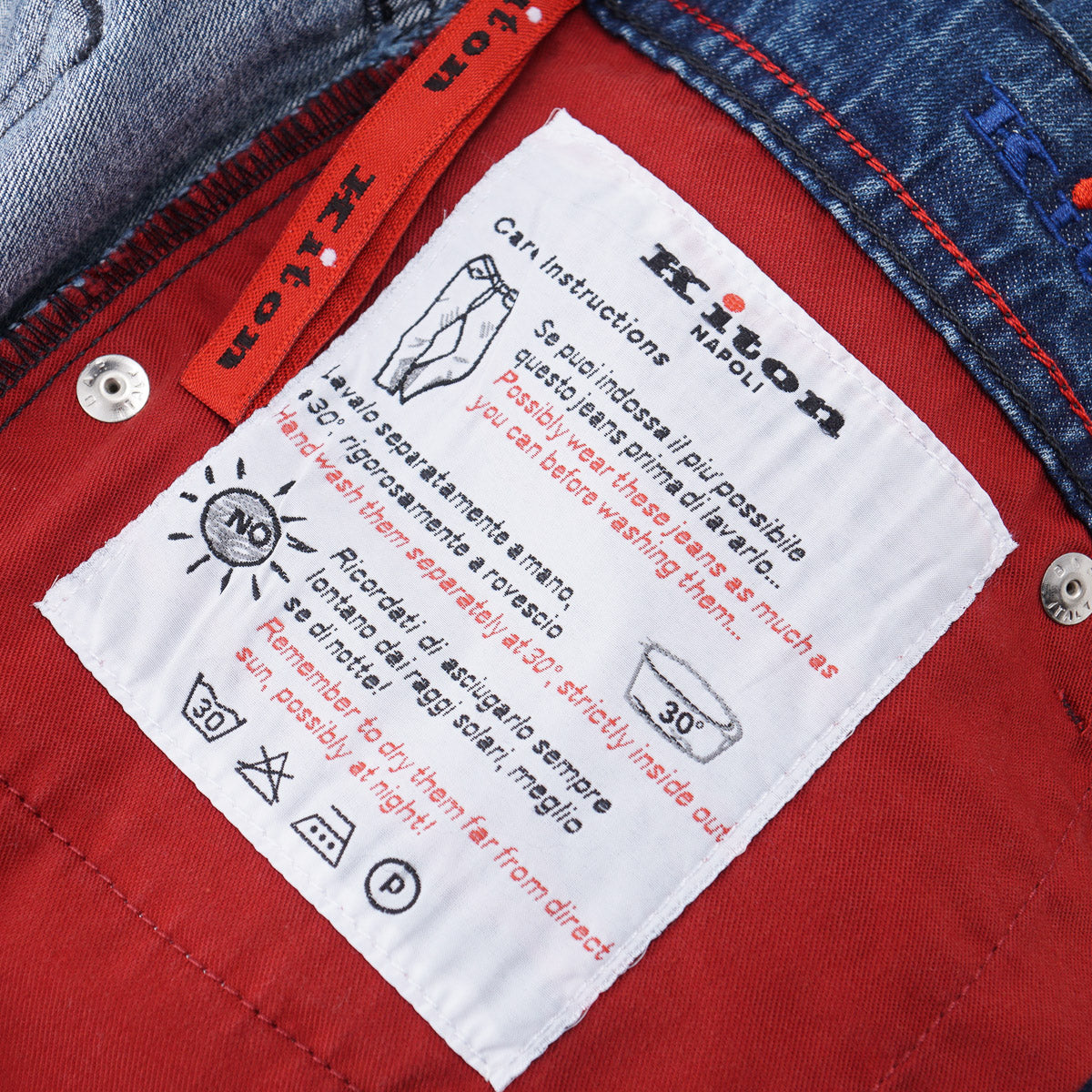 Kiton Regular Straight Fit Jeans