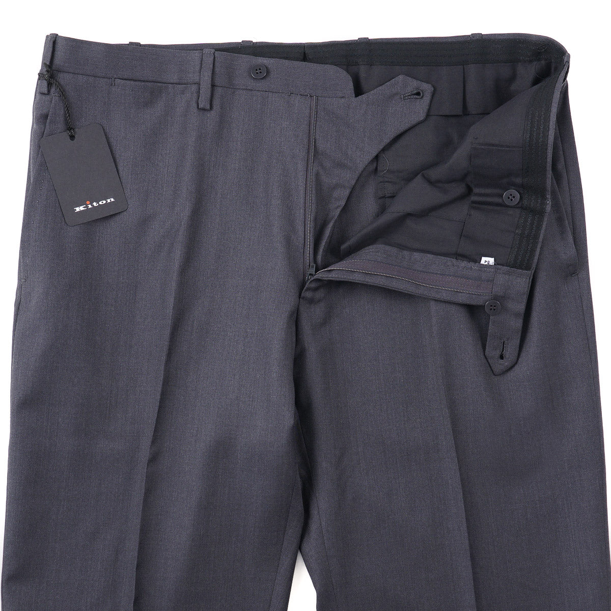 Kiton Tailored-Fit Wool Trousers - Top Shelf Apparel