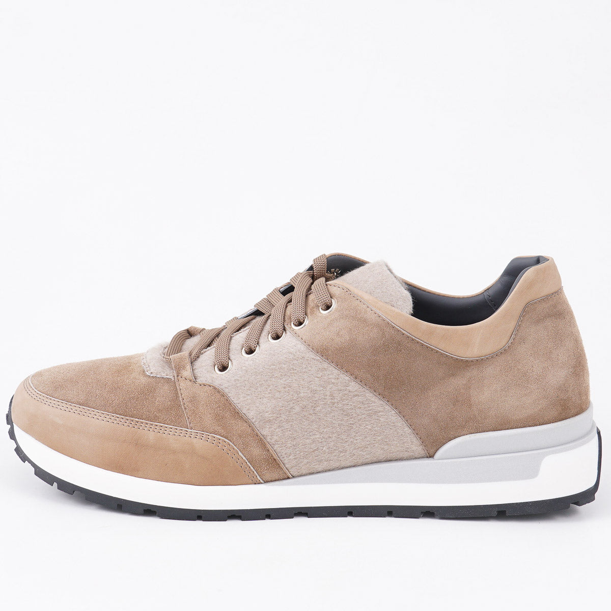 Brett Johnson Calf and Cashmere Sneakers - Top Shelf Apparel