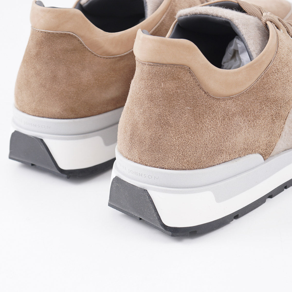 Brett Johnson Calf and Cashmere Sneakers - Top Shelf Apparel