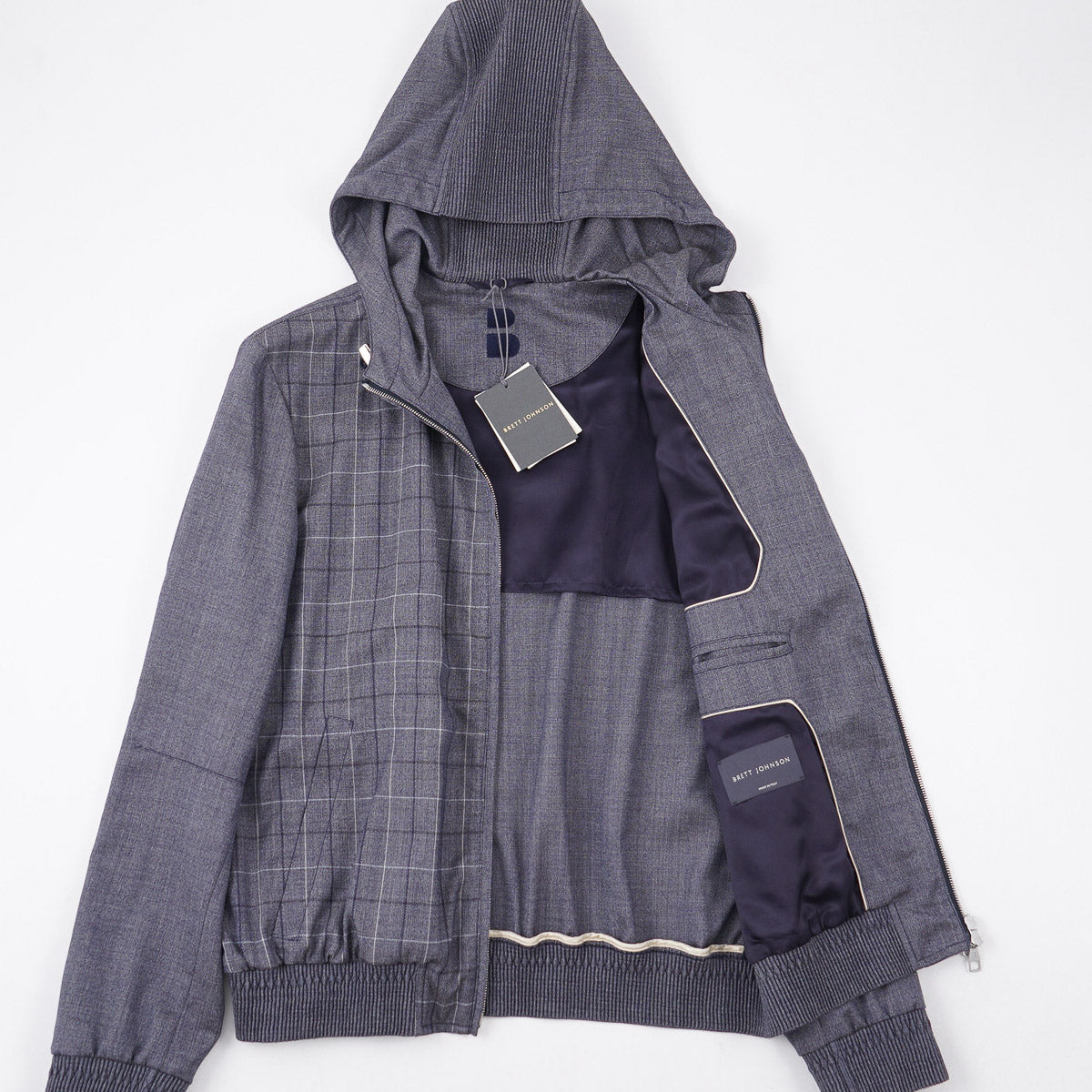 Brett Johnson Hooded Light Wool Jacket