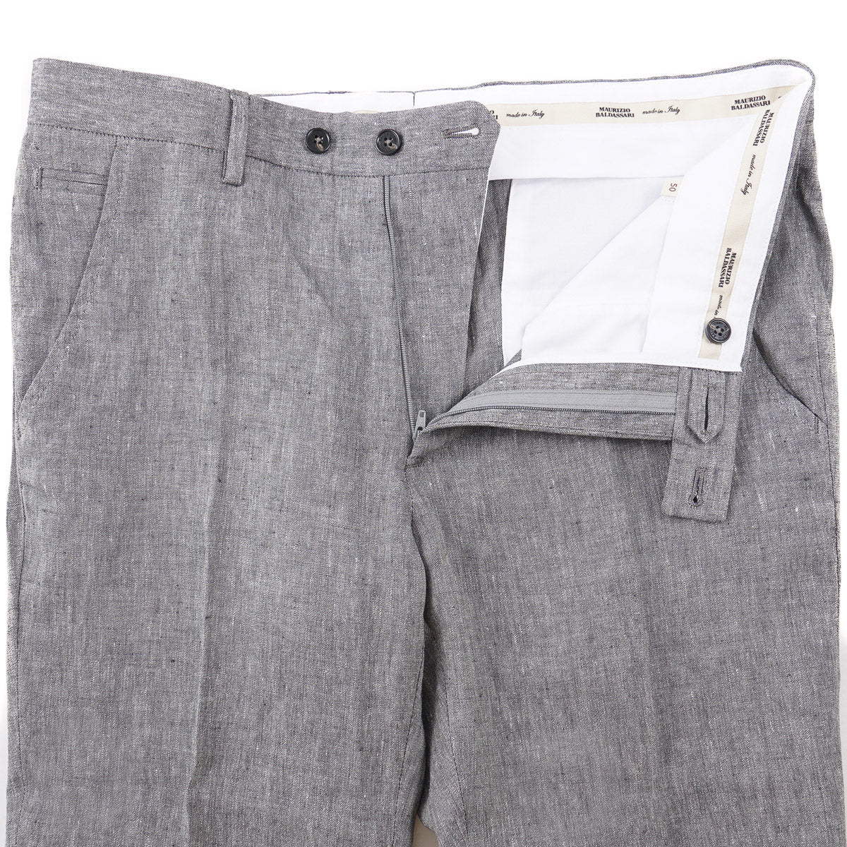 Maurizio Baldassari Linen-Cotton Pants - Top Shelf Apparel