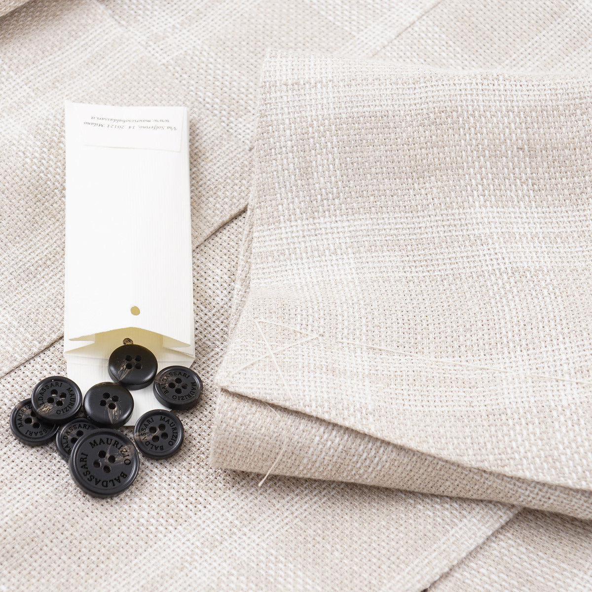 Maurizio Baldassari Woven Linen 'Soft Jacket'