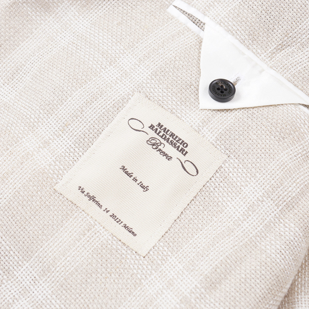 Maurizio Baldassari Woven Linen 'Soft Jacket'