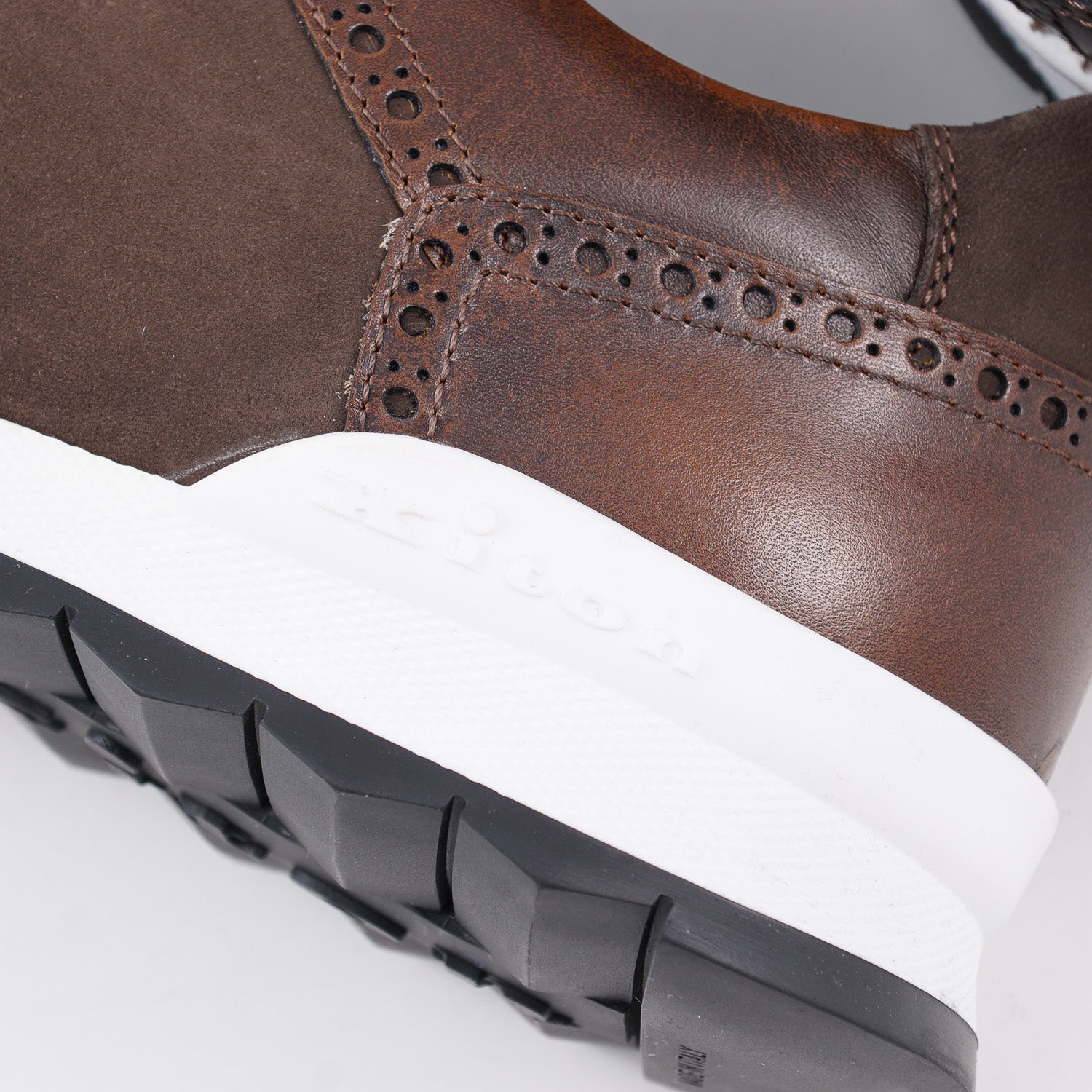 Kiton Calf Leather and Suede Sneakers - Top Shelf Apparel