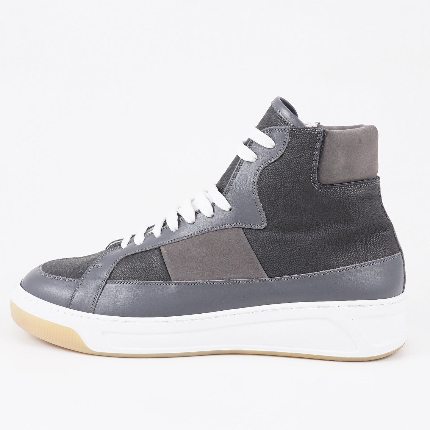 Kiton High-Top Leather Sneakers - Top Shelf Apparel