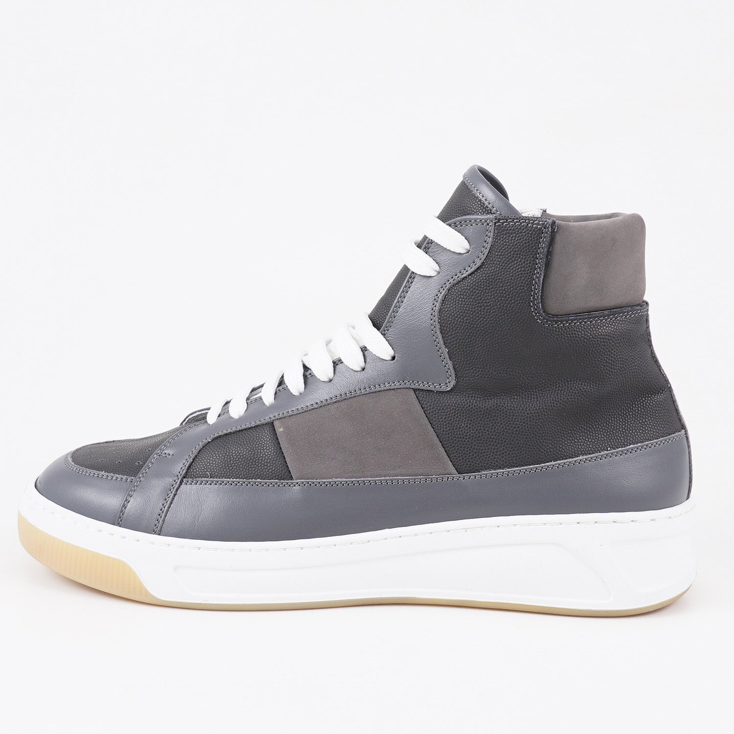 Kiton High-Top Leather Sneakers - Top Shelf Apparel