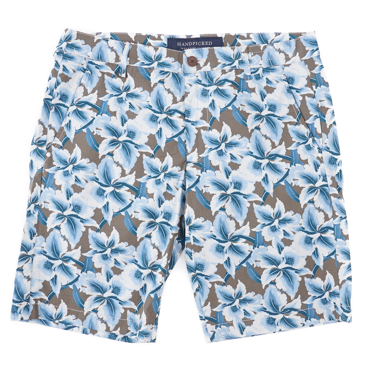 Handpicked Floral Print Cotton Shorts - Top Shelf Apparel